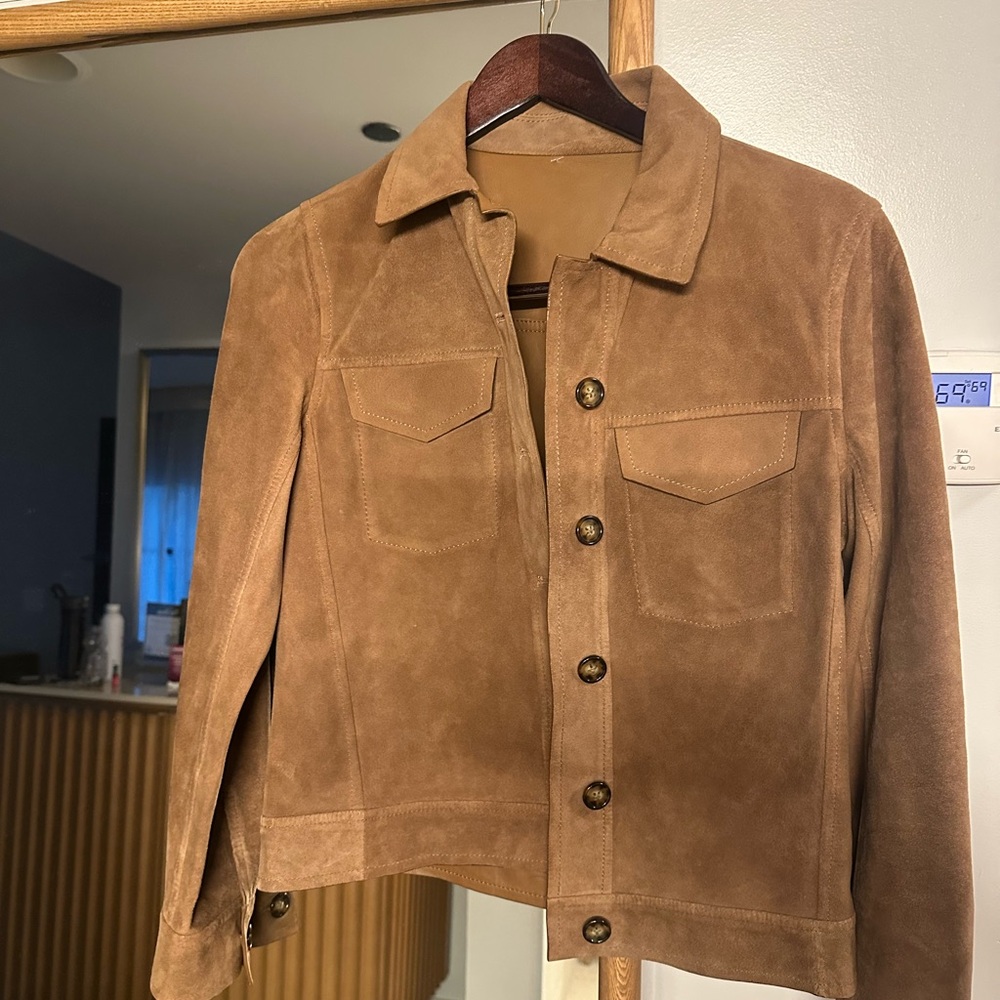 Massimo Dutti Reversible Suede and Leather Jacket